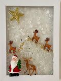 Santa and His Reindeer - 5" x 7" | Holiday Picture #1024