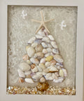 Tree Design made with Real Sea Shells - 8" x 10" | Beach Vibe #1065