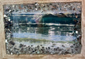 Beautiful Photo of an Ocean Wave Surrounded by Glimmering Crushed Glass - 3" x 5"