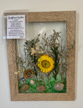 Sunflower scene with Sunflower Charm and Poem - 5" x 7"