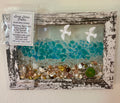Lucky Turtle with Box Charm - Inspirational Beach Note attached (4" x 6")