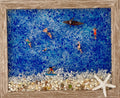 People swimming & surfing in ocean - 8" x 10" | Beach Vibe #1045