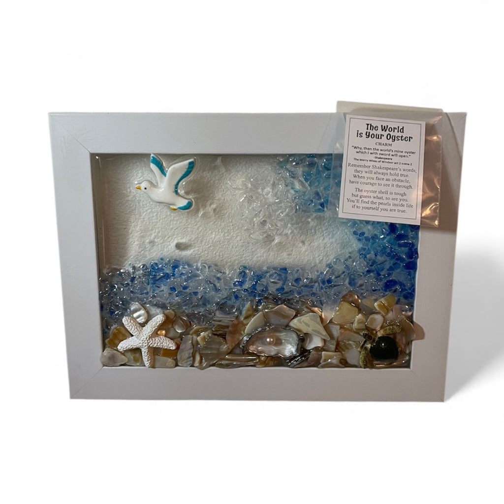 Coastal Oyster Shell Art - Inspirational Beach Decor