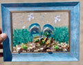 Beach Sandals with Palm Tree and Seagulls - 5" x 7" | Beach Vibe