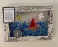 Life is a Journey Theme with Glass Boat and Compass - 4" x 6"