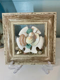 Large Shell Ornament with Smaller Shells - 4" x 4"