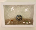 Crushed Shells with Sand Dollar Charm - 4" x 6" | Beach Vibe