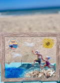 Grandma & Grandpa at the Beach w/Ventura Sign – 8" x 10" Coastal Art | Beach Vibe