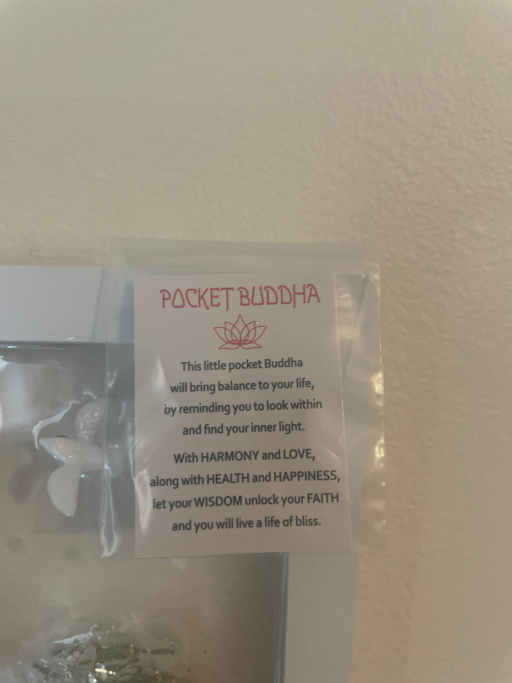 Buddha Meditation Crushed Glass Art with Inspiring Note - Starfish & Birds (5" x 7")