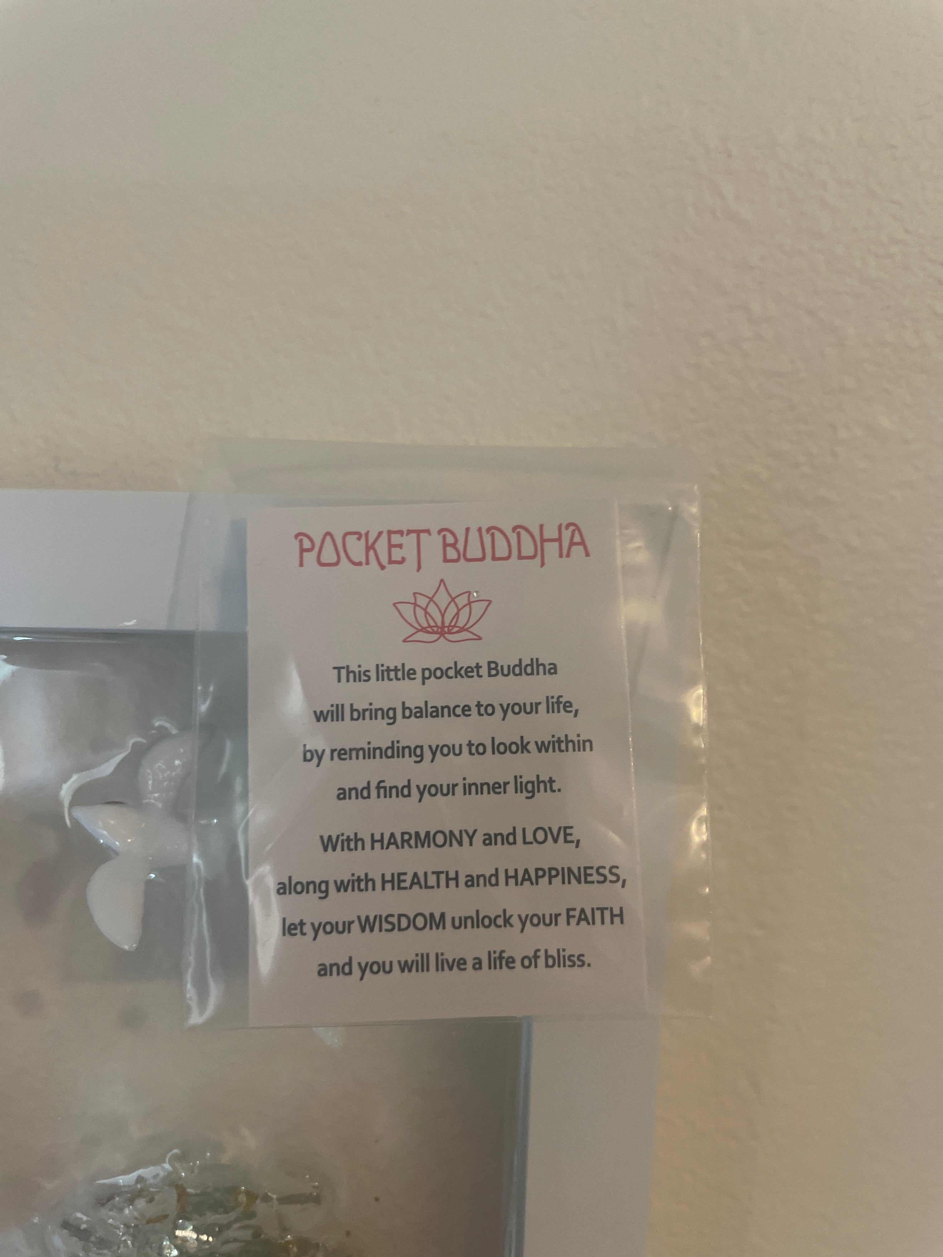 Buddha Meditation Crushed Glass Art with Inspiring Note - Starfish & Birds (5" x 7")